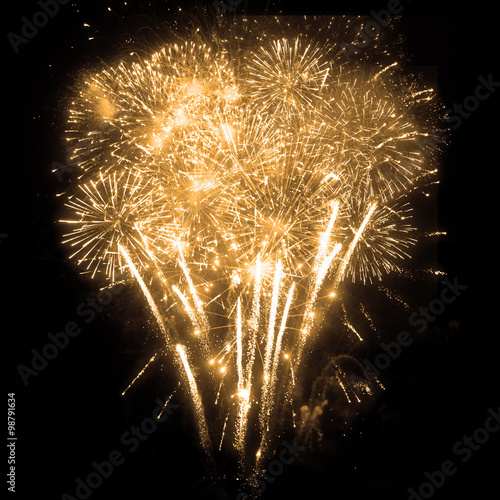 Canvas Print Silvester Feuerwerk