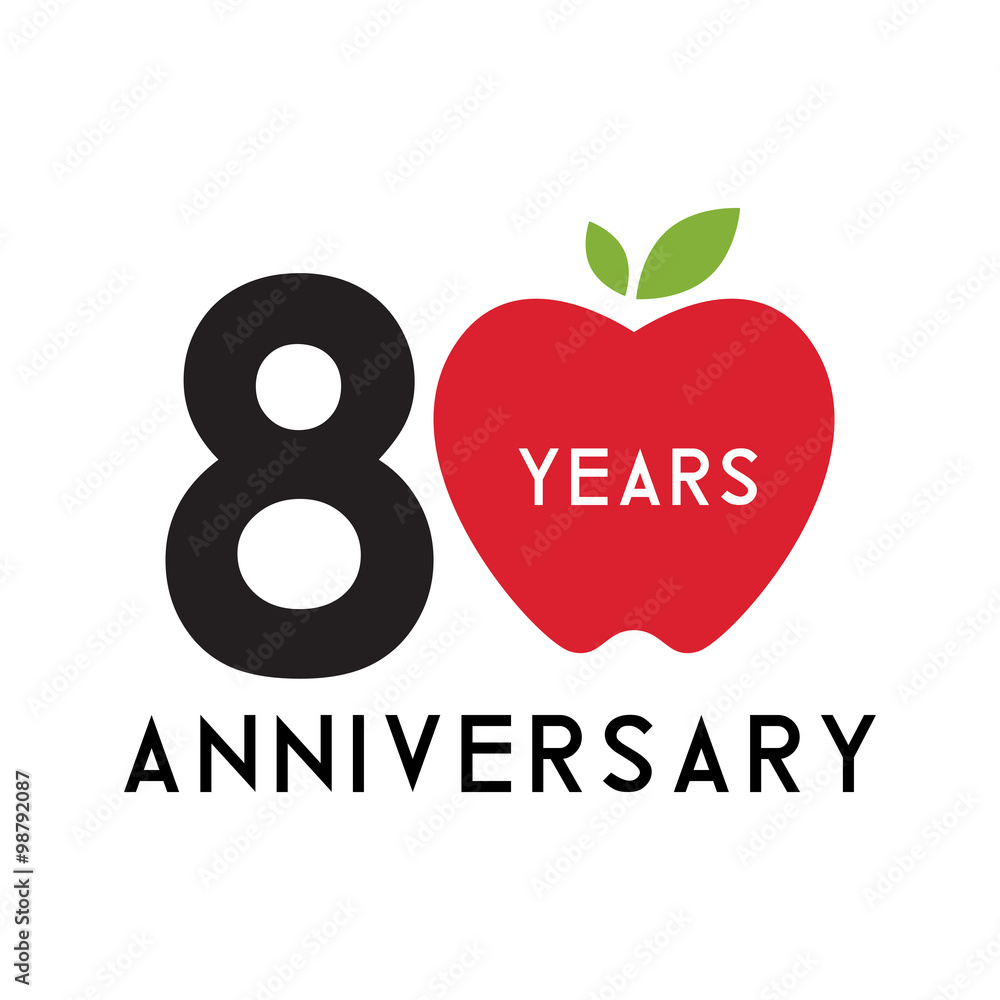 Fototapeta premium ANNIVERSARY APPLE