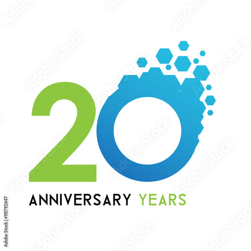 ANNIVERSARY HEXSAGON ABSTRACK