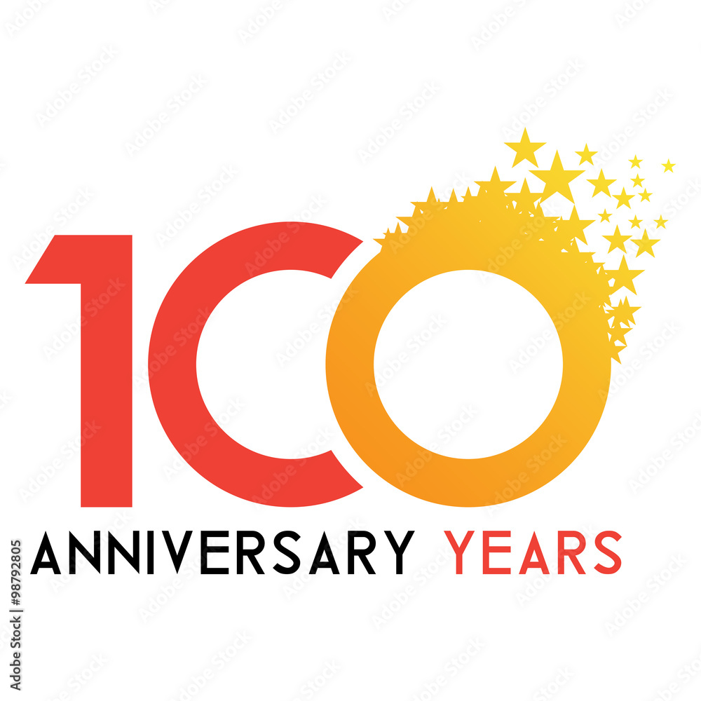 Fototapeta premium ANNIVERSARY STAR ABSRACK