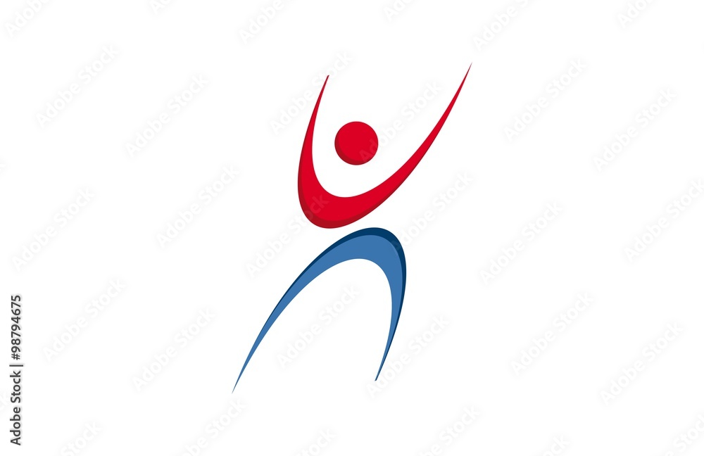 Obraz premium happy success logo