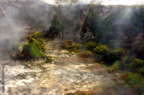 mouth of the volcano