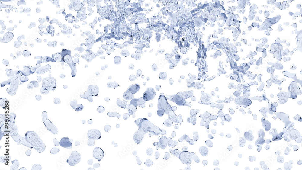 colorful liquid stream. Paint splashes. Liquid flow flies into the camera. blue colorful liquid stream. Paint splashes. Liquid flow flies into the camera. blue