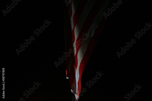 American Flag at Night