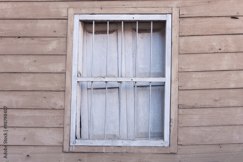 The old wooden window