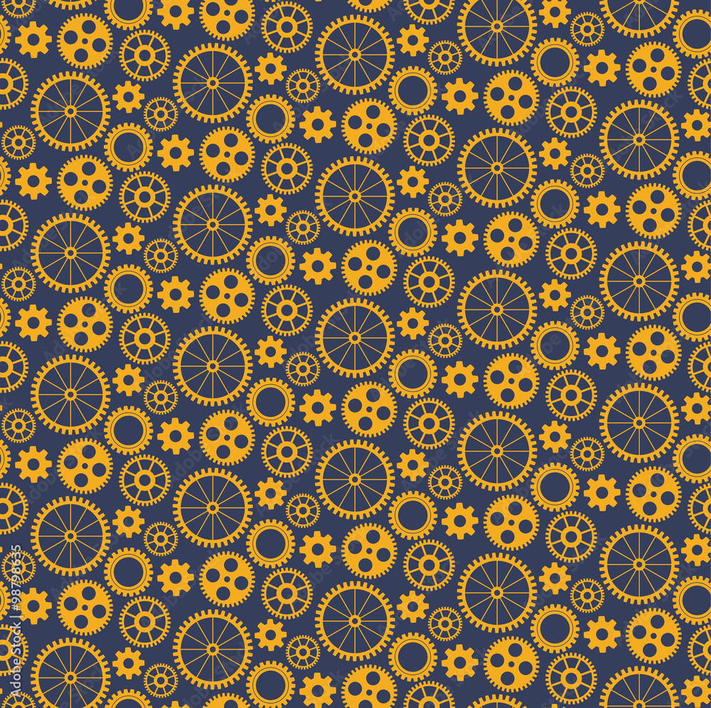 Seamless texture from the time gears - vector illustration Seamless texture from the time gears - vector illustration