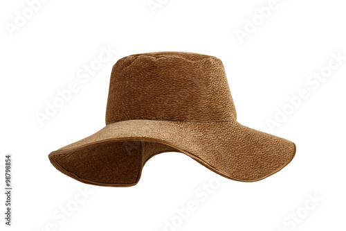 Children's hat of the cowboy from velveteen
