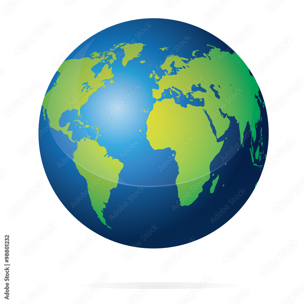 Naklejka premium Planet Earth Illustration