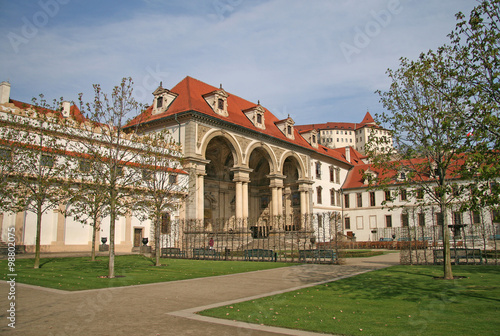 PRAGUE, CZECH REPUBLIC - APRIL 16, 2010: Wallenstein Palace and Wallenstein Garden in Prague, Czech republic