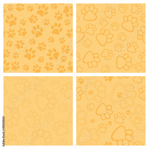 Paw Prints Background
