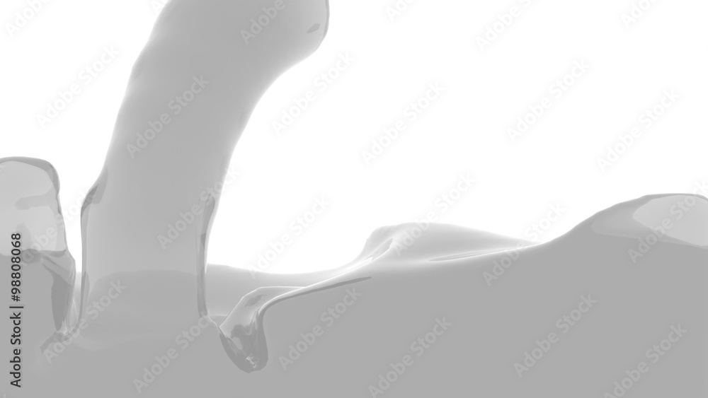 grey transparent liquid fills up screen, isolated on white full HD grey transparent liquid fills up screen, isolated on white full HD