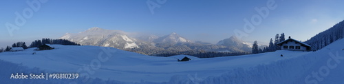 Schneelandschaft in den Alpen © maxk1999