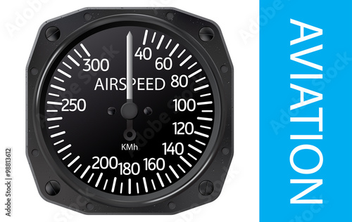 Airspeed indicator vector