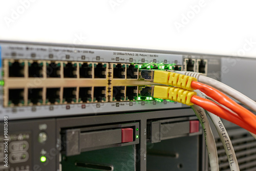 Network Switch with Cables