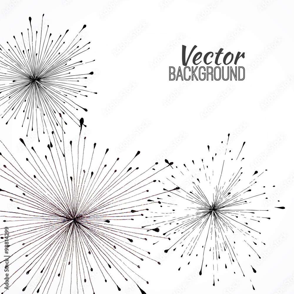 Obraz premium Black vector background