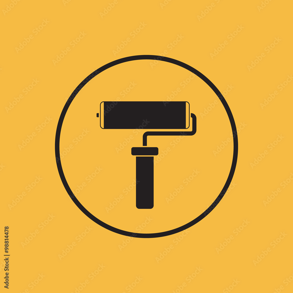 Paint roller icon. Vector illustration. Paint roller icon. Vector illustration.