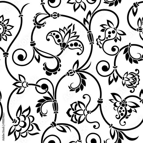 Vector ornamental seamless background.