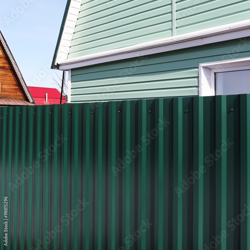 Suburban fence metal profile