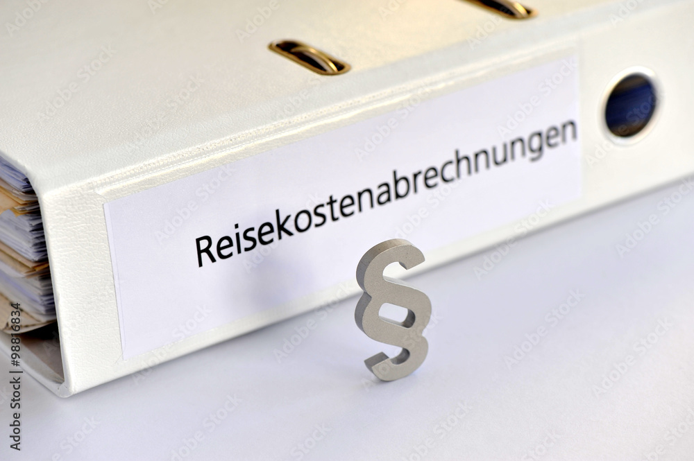 Reisekostenabrechnung, Reisekosten, Paragraph, Ordner, Reisekostenrecht ...
