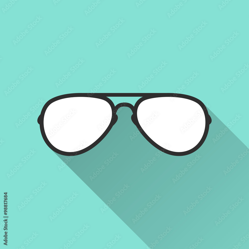 Glasses  - vector icon.