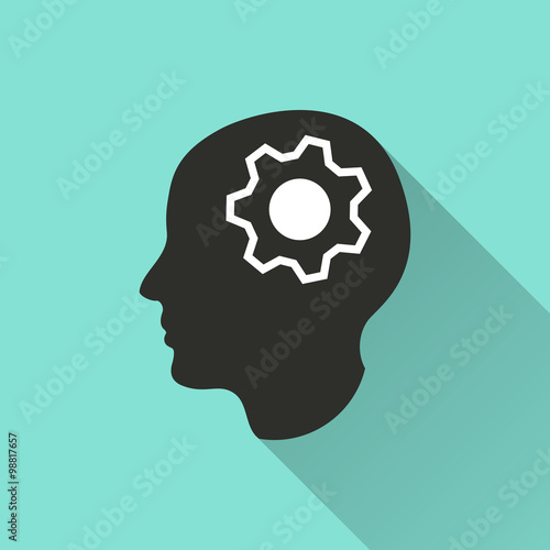 Brain - vector icon.