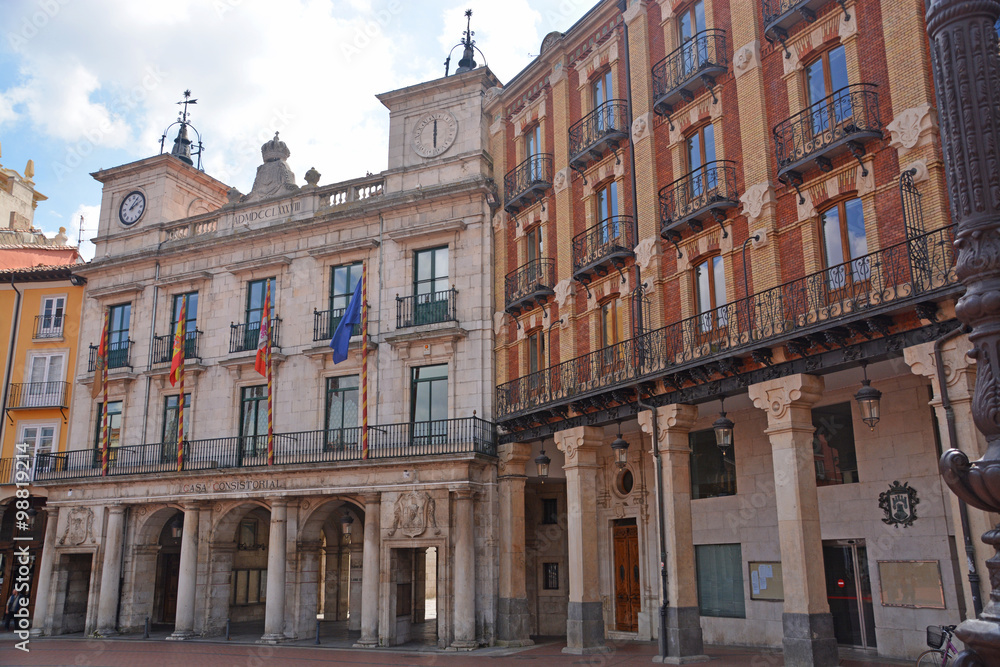 plaza mayor en la ciudad de Burgos