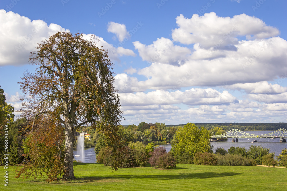 View to Glienicke Bridge, Potsdam, Germany