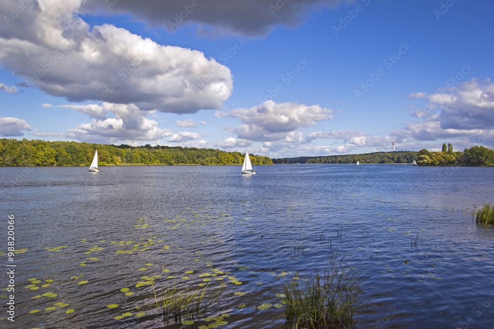 Sailing boat at the River Havel, Potsdam