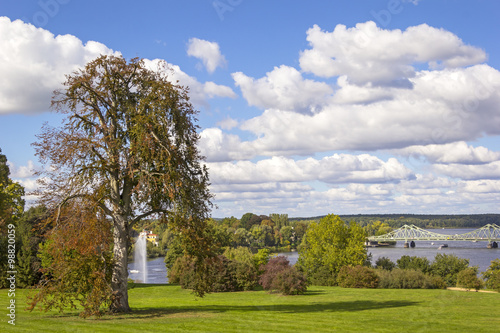 Obraz na płótnie View to Glienicke Bridge, Potsdam, Germany w salonie