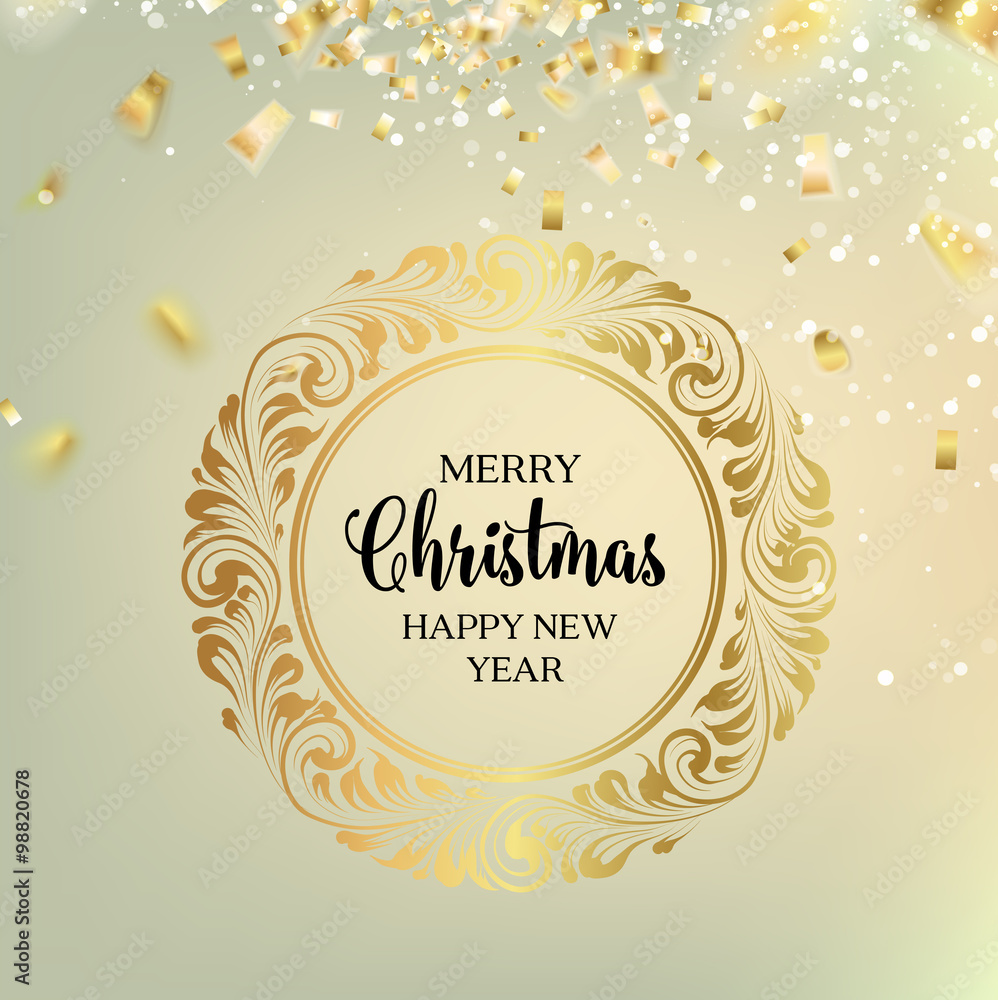 Obraz premium Christmas greeting card.