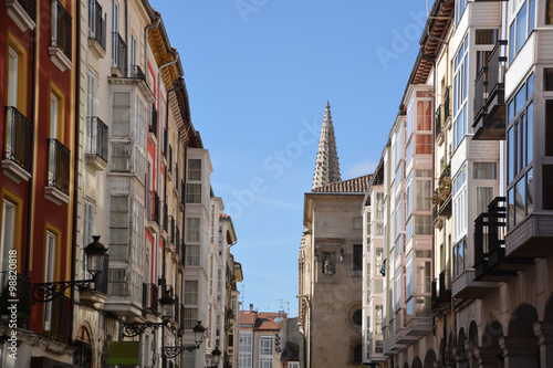 calle céntrica de la ciudad de Burgos