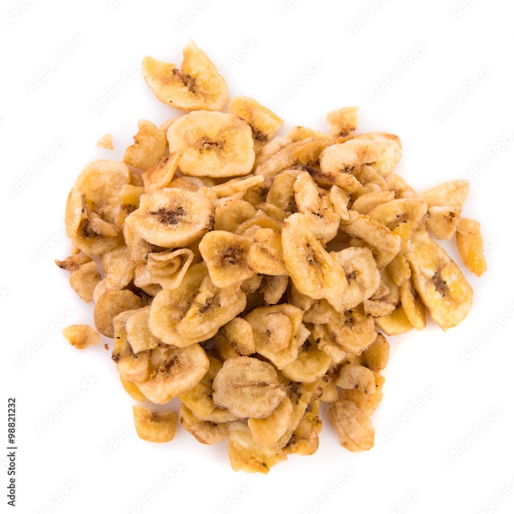 Sliced dried banana Sliced dried banana