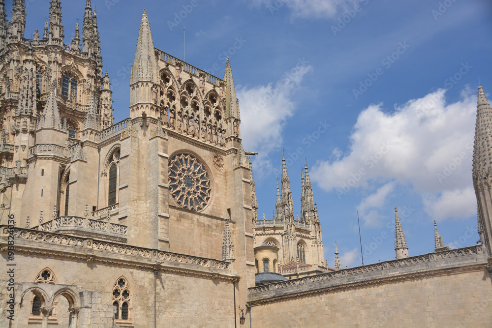 catedral gótica en la ciudad de Burgos
