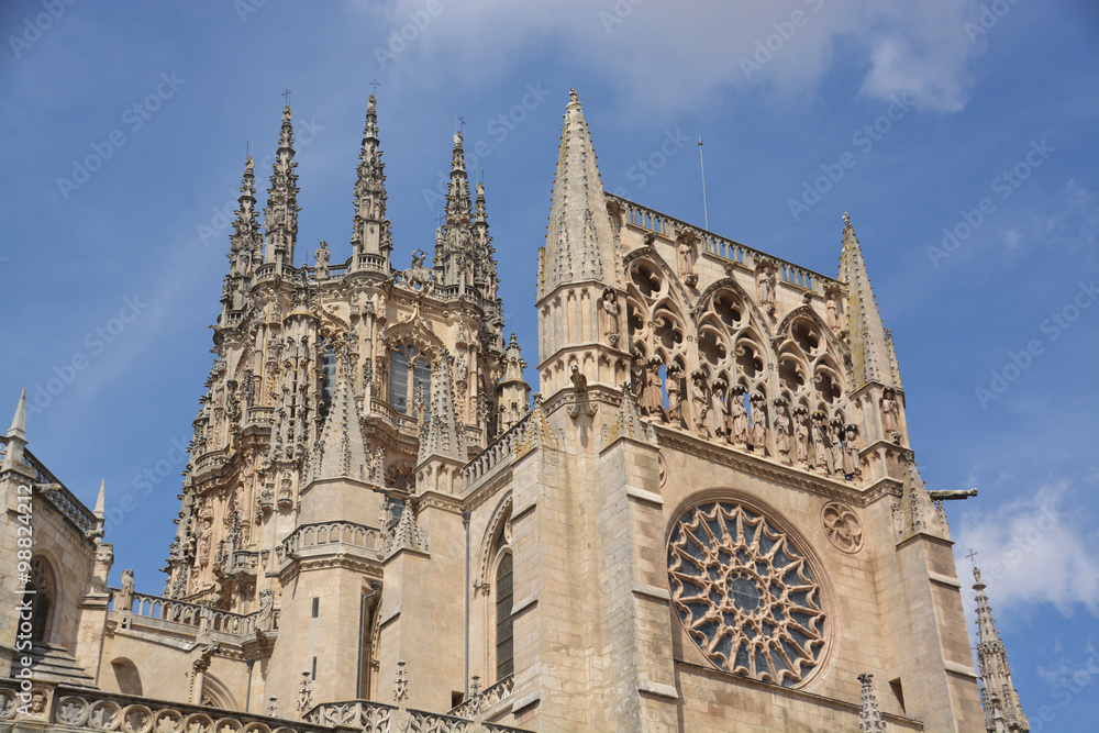 catedral gótica en la ciudad de Burgos