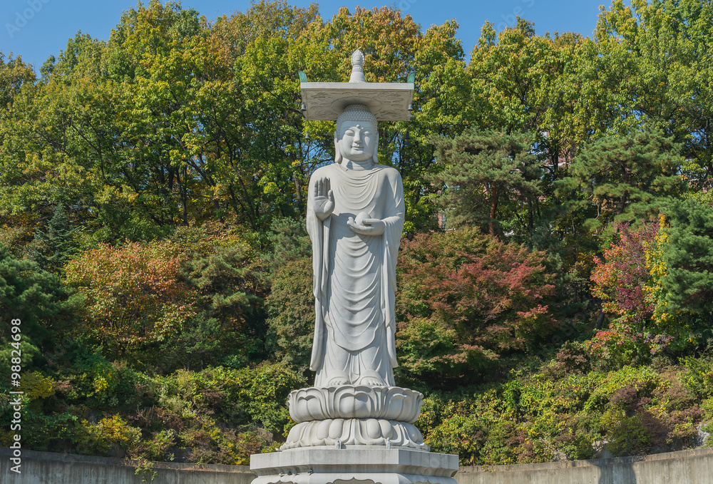 Bongeunsa temple in seoul city at Korea