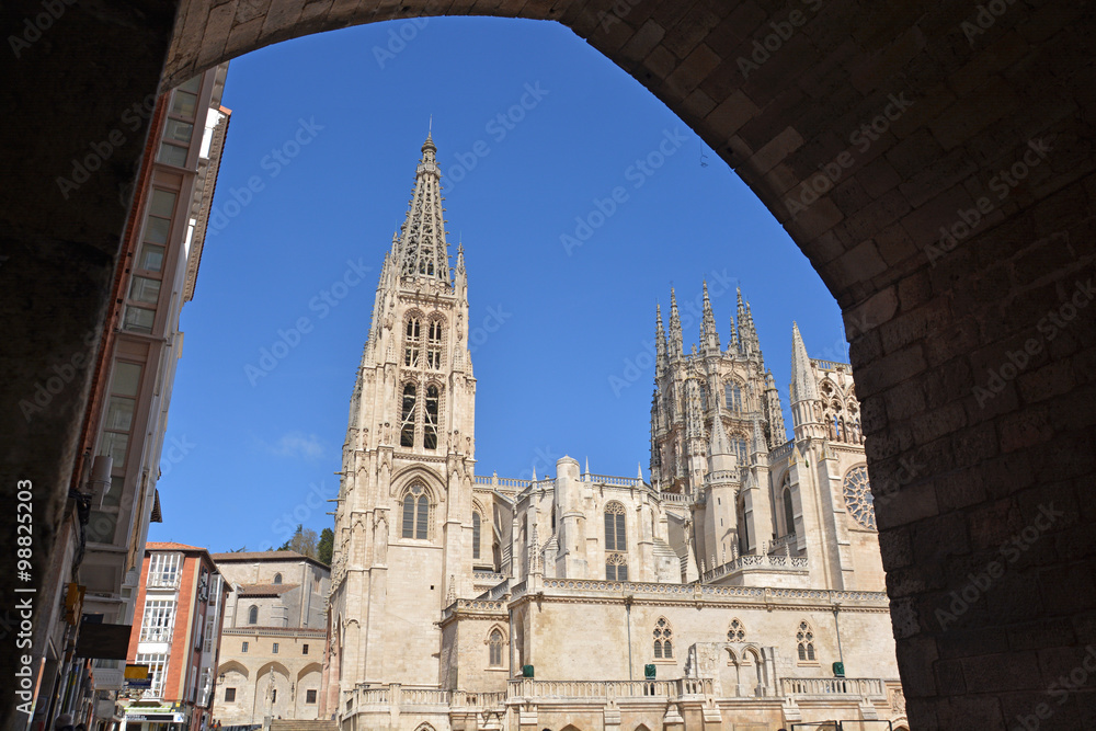 Catedral de gótica en la ciudad de Burgos
