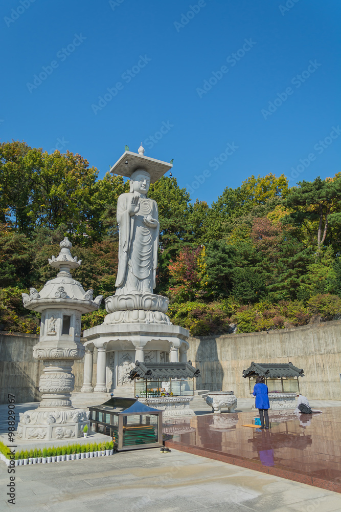 Obraz premium Bongeunsa temple in seoul city at Korea