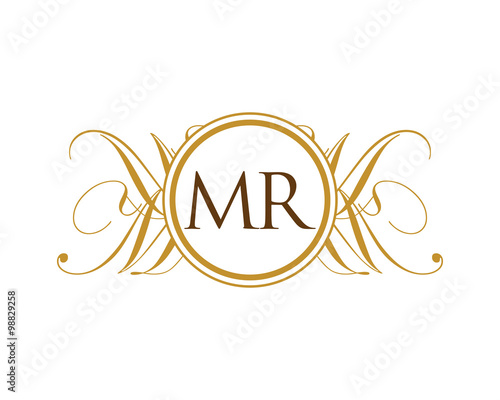 MR Luxury Royal Elegant Initial Logo