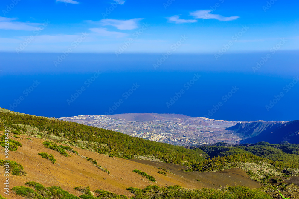 Coast of Atlantic Ocean on Tenerife Island