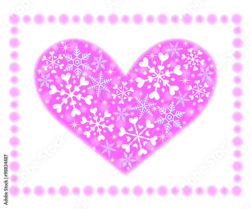 スノークリスタル　ハート1