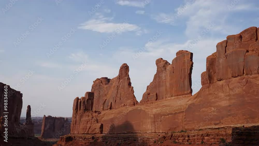 View of Dramatic Timelapse in Arches National Park View of Dramatic Timelapse in Arches National Park