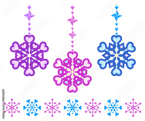 スノークリスタル　ハート3