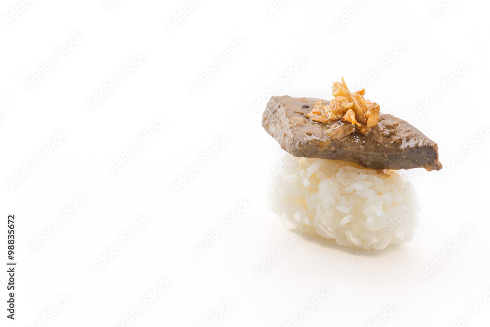Fototapeta premium Foie gras sushi