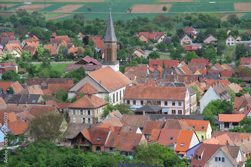 Alsace village de Kintzheim France 