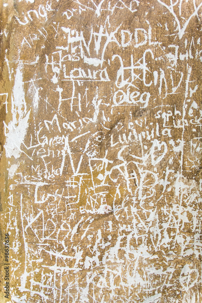 Obraz premium Bekritzelte Wand