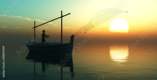 traditional boat  in teh balearic islands