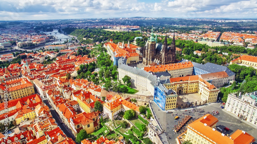 Canvas Print Area Lesser Town of Prague, near the church Saint Vitus, Ventses