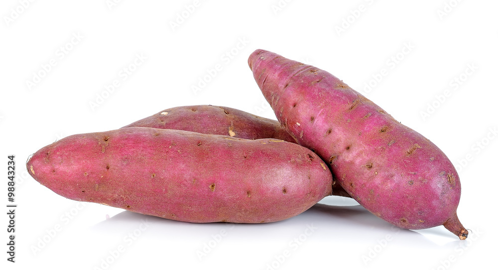 sweet potato isolated on the white background sweet potato isolated on the white background