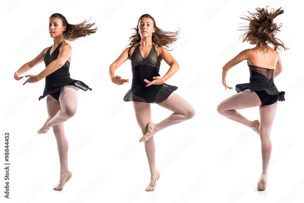 Fototapeta premium Teenager ballet dancer