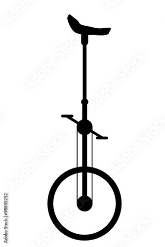 Unicycle Isolated SIlhouette